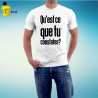 Tshirt homme Constateur, qu'est que tu constates