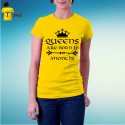 Tshirt femme Queens are born in