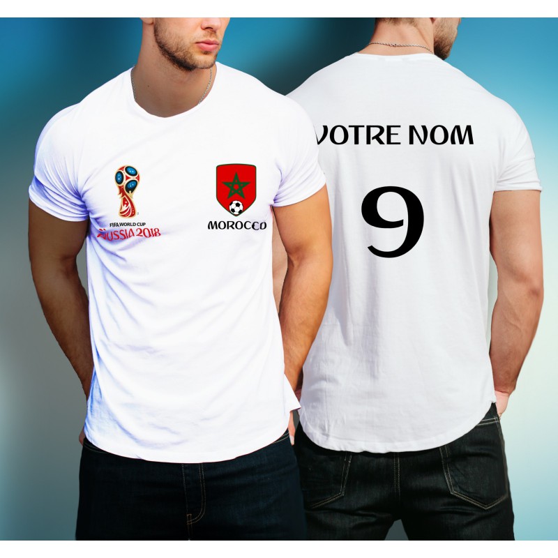 Tshirt supporter du Maroc
