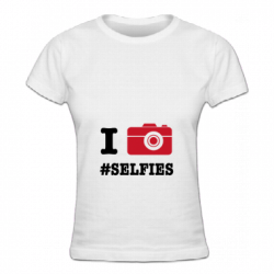 Tshirt I love Selfies pour femmes
