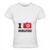 Tshirt I love Selfies pour femmes