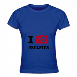 Tshirt I love Selfies pour femmes
