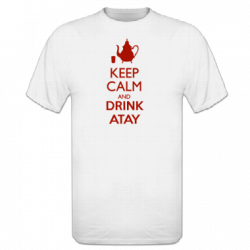 Tshirt homme keep calm and drink atay