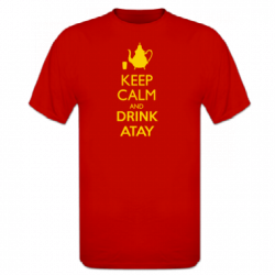 Tshirt homme keep calm and drink atay
