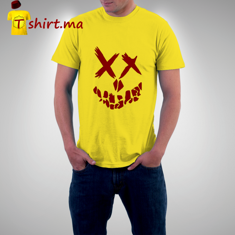 Tshirt homme Smiley Skull