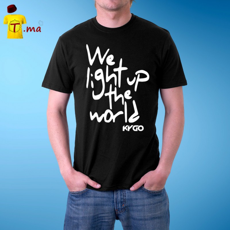 Tshirt homme We light up the world Kygo