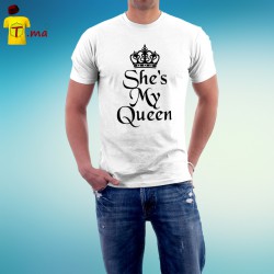 Tshirt homme She is my queen