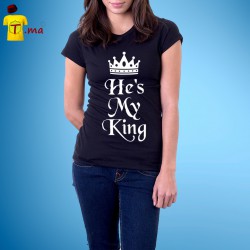 Tshirt femme He is my king