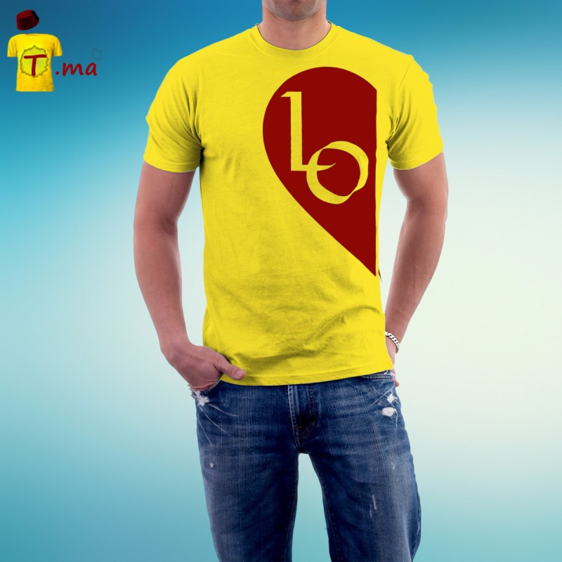 Tshirt homme Love heart