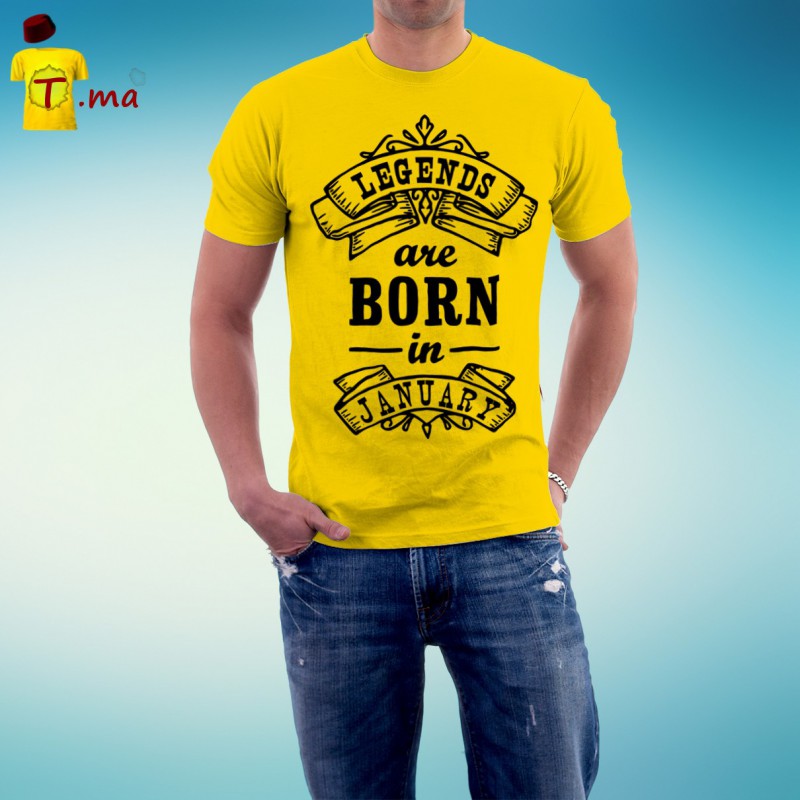 Tshirt homme Legends are born in