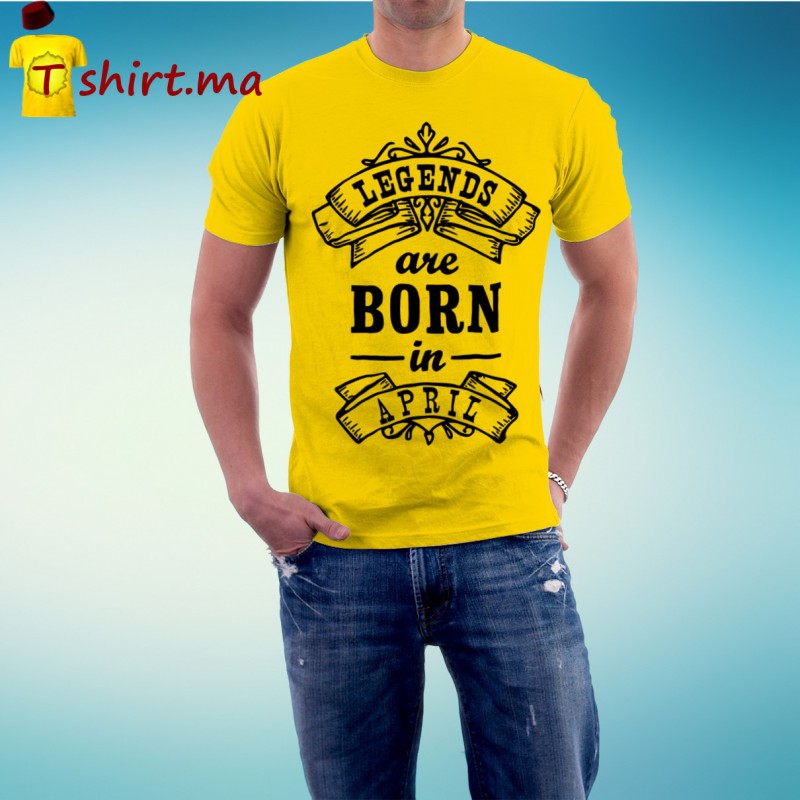 Tshirt homme Legends are born in